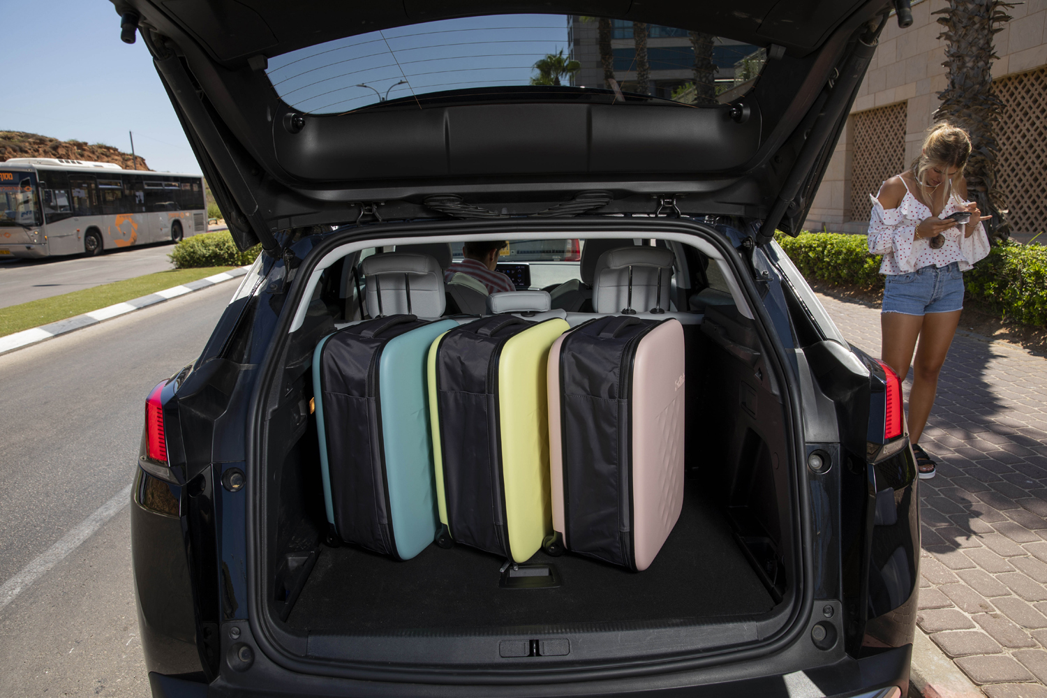 Чемодан складной Rollink Vega II 55x40x20 см, 2 колеса, бирюзовый