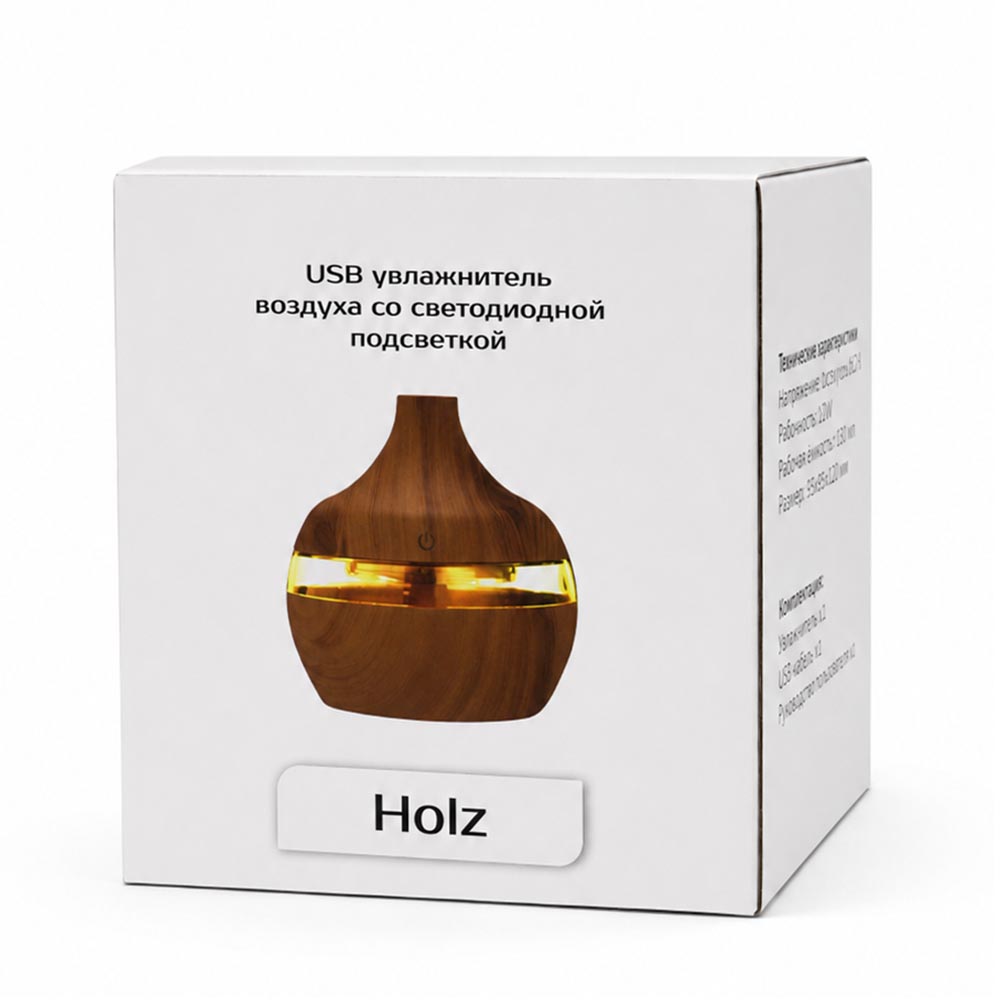Светодиодный USB арома увлажнитель Holz
