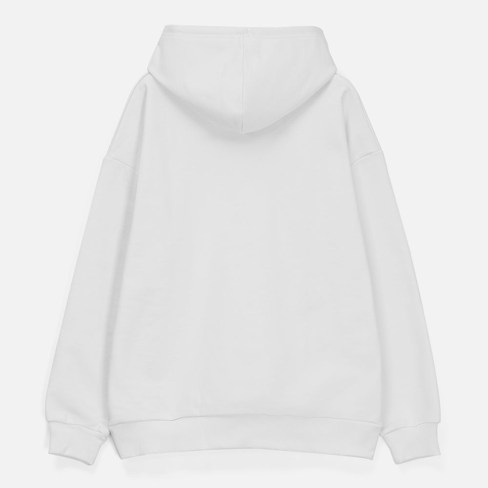 Худи унисекс оверсайз Daylero, белое Худи унисекс оверсайз Daylero, белое