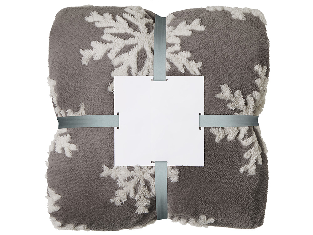 Плед Snowflake новогодний