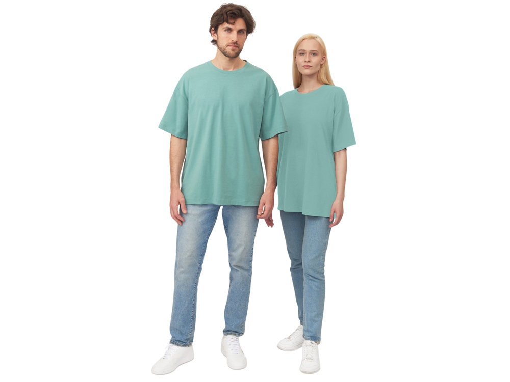 Футболка оверсайз Vienna унисекс , припылено-бирюзовый