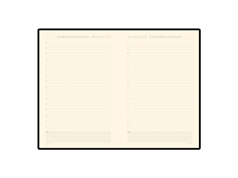 Ежедневник А5 недатированный Monaco, коричневый Ежедневник А5 недатированный Monaco, коричневый