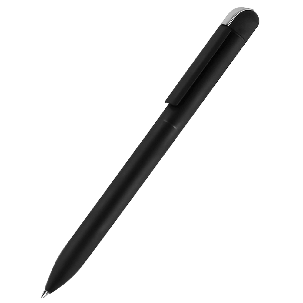 Ручка металлическая Espada софт-тач, чёрная-S