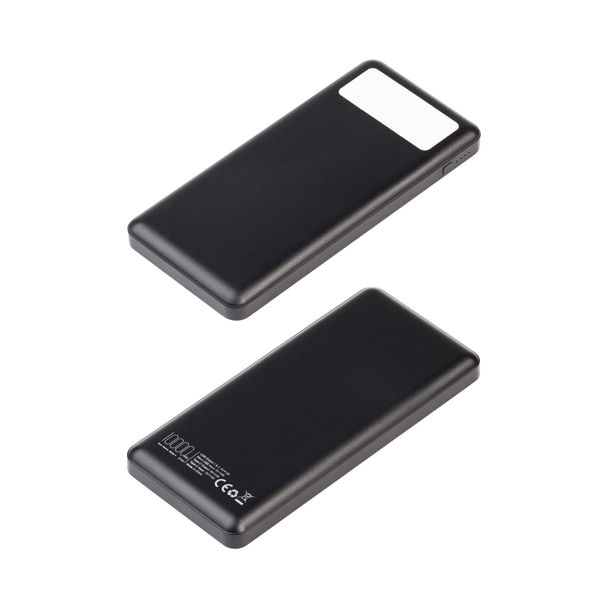 Зарядное устройство "Lumos" 10000 mAh с фонариком, черный Зарядное устройство "Lumos" 10000 mAh с фонариком, черный