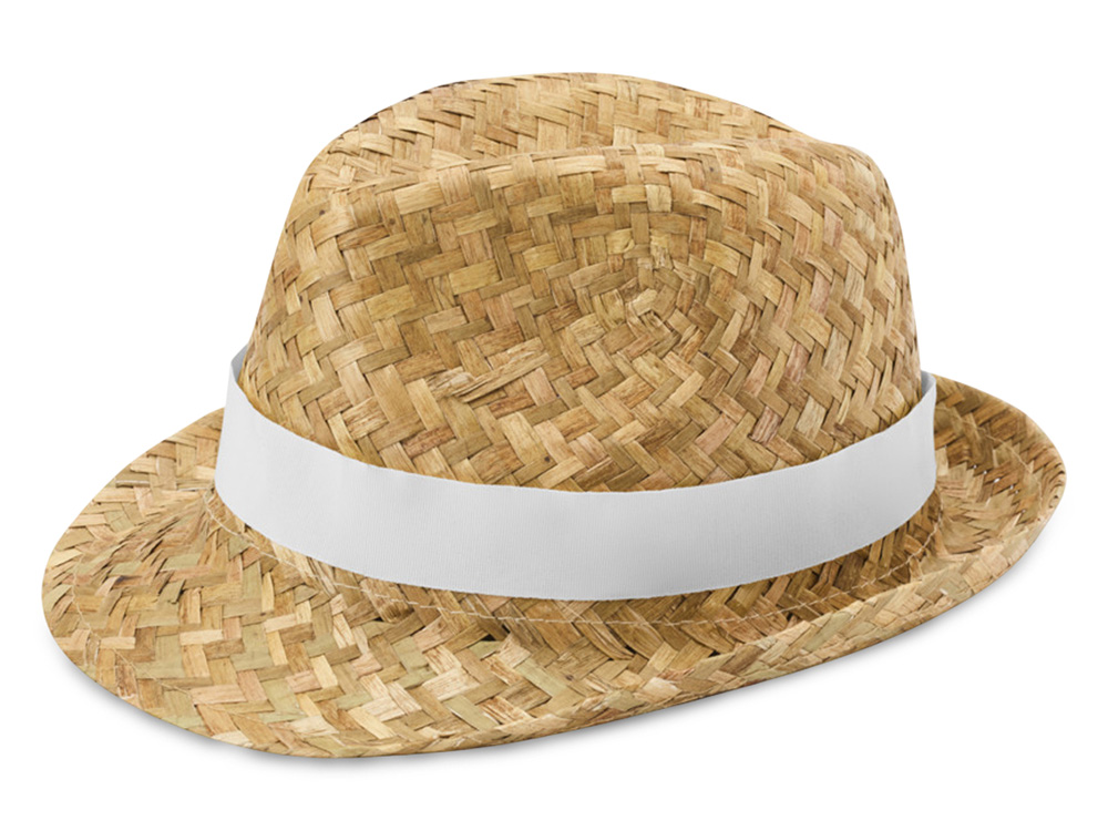 Pricus соломенная шляпа - Белый / Натуральный