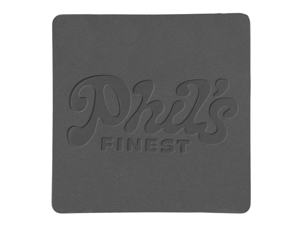 ПАТЧ КВАДРАТ nubuk (серый) 5,5 х 5,5 см