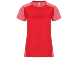 Спортивная футболка Zolder женская, красный/меланжевый красный Спортивная футболка Zolder женская, красный/меланжевый красный
