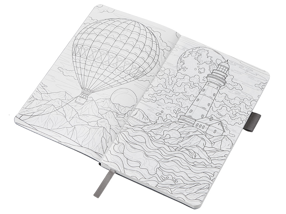 Блокнот Vision Trend А5 в гибкой обложке, серый