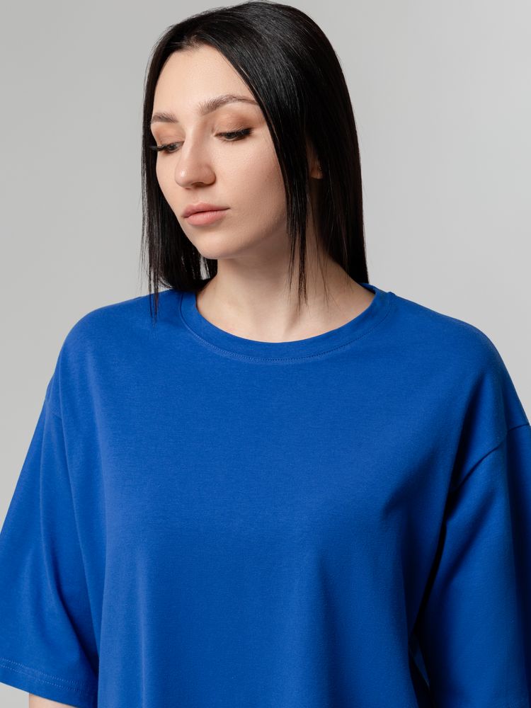 Футболка унисекс оверсайз Street Vibes, ярко-синяя Футболка унисекс оверсайз Street Vibes, ярко-синяя