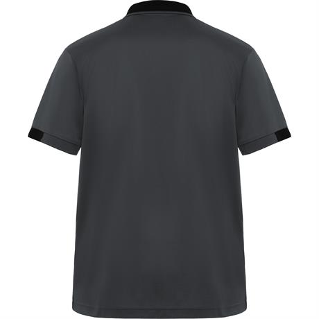 Футболка поло SAMURAI мужская, СВИНЦОВЫЙ/ЧЕРНЫЙ 2XL