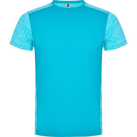 Спортивная футболка ZOLDER мужская, БИРЮЗОВЫЙ/ПЁСТРЫЙ БИРЮЗОВЫЙ L