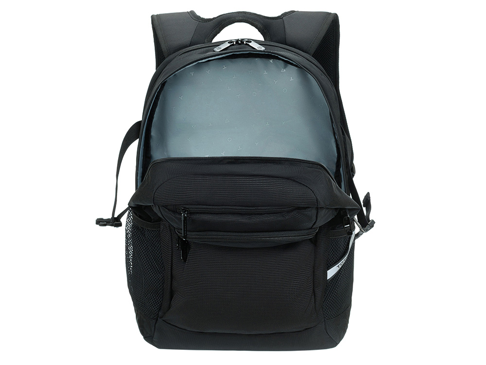 Рюкзак TORBER МЕГАПОЛИС с отделением для ноутбука 16, чёрный, полиэстер, 47 х 34 x 28 см