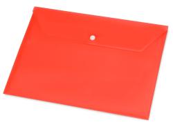 Папка-конверт А4 с кнопкой, красный
