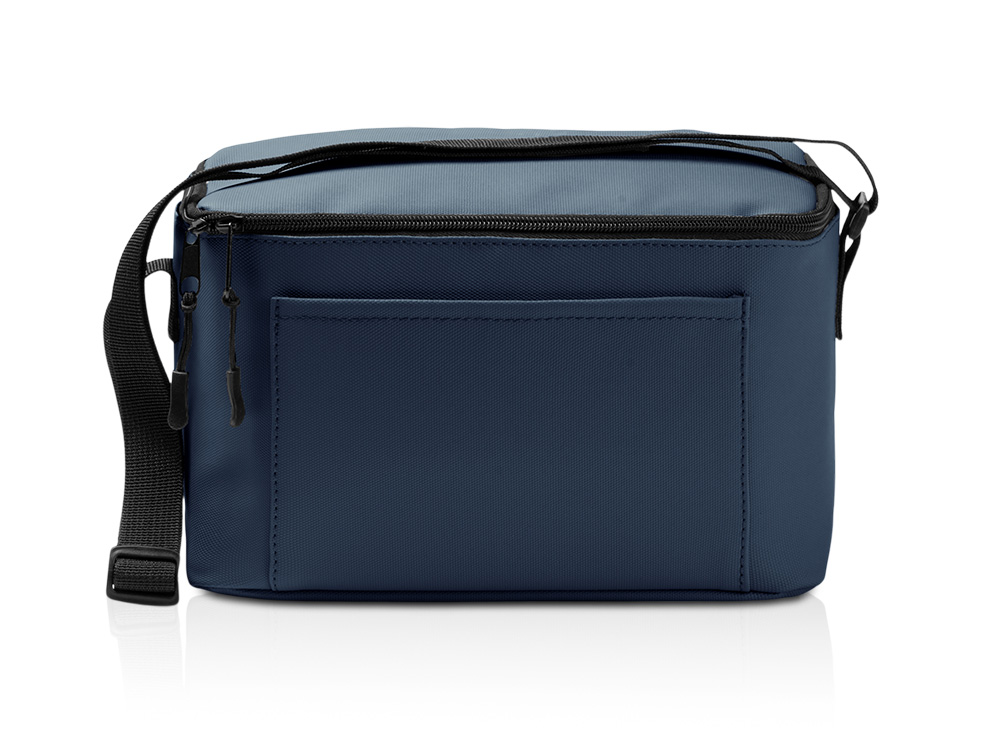 Сумка-холодильник из искусственной кожи с регулируемыми ручками Дэнвер (DENVER), темно-синий Сумка-холодильник из искусственной кожи с регулируемыми ручками Дэнвер (DENVER), темно-синий