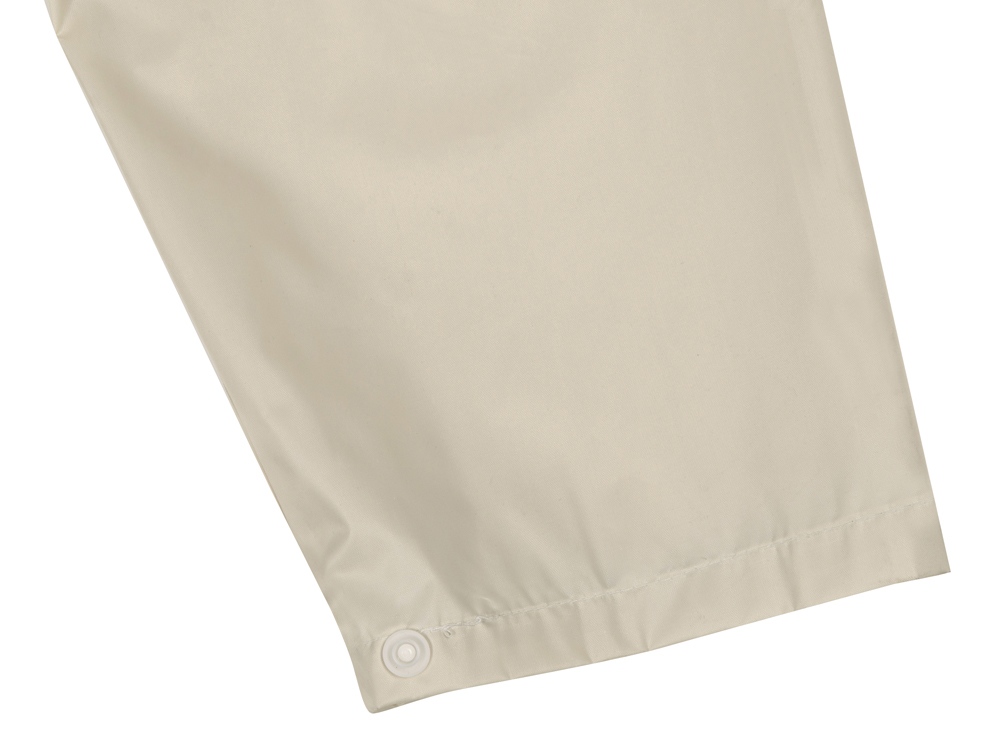 Длиный дождевик Lanai  из полиэстера со светоотражающей тесьмой, молочный