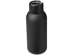 Спортивная бутылка с вакуумной изоляцией Brea объемом 375 мл, черный