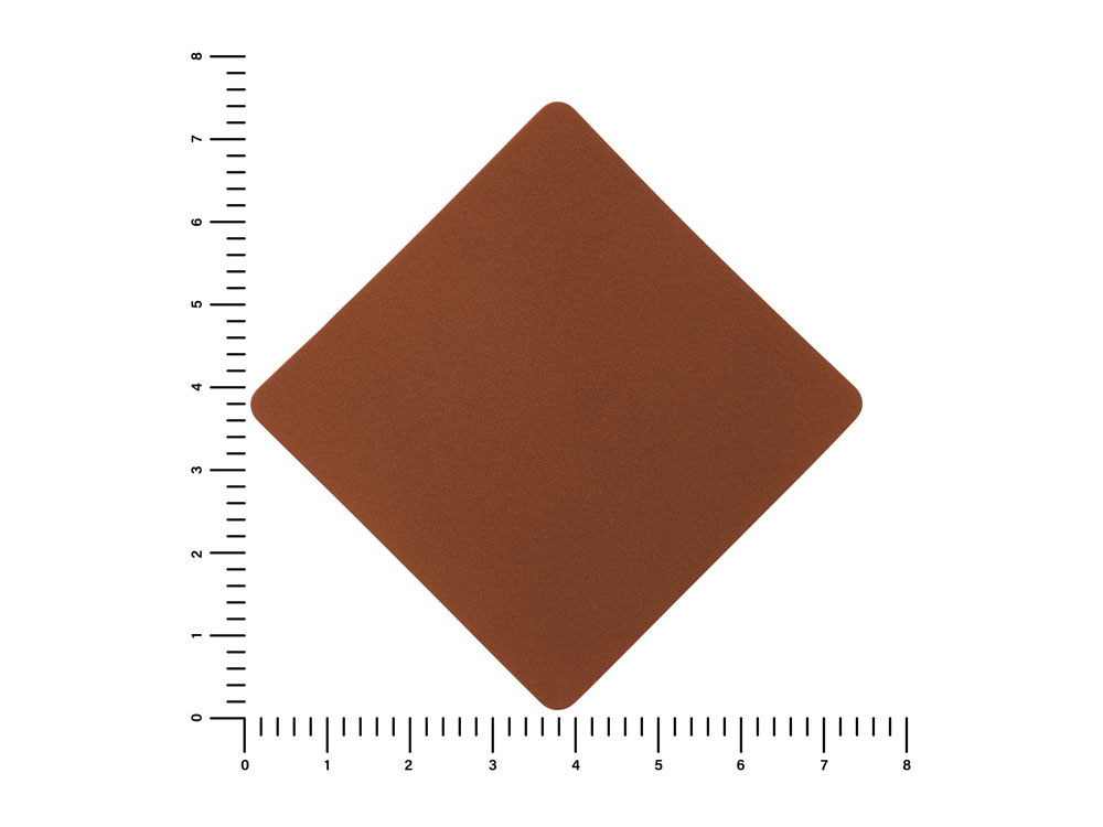 ПАТЧ РОМБ nubuk (коричневый ) 7,6 х 7,6 см