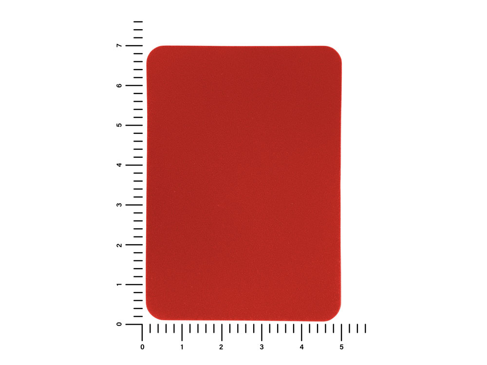 ПАТЧ ПРЯМОУГОЛНЫЙ nubuk (красный) 5,0 х 7,0 см