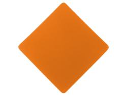 ПАТЧ РОМБ soft-touch (оранжевый) 7,6 х 7,6 см