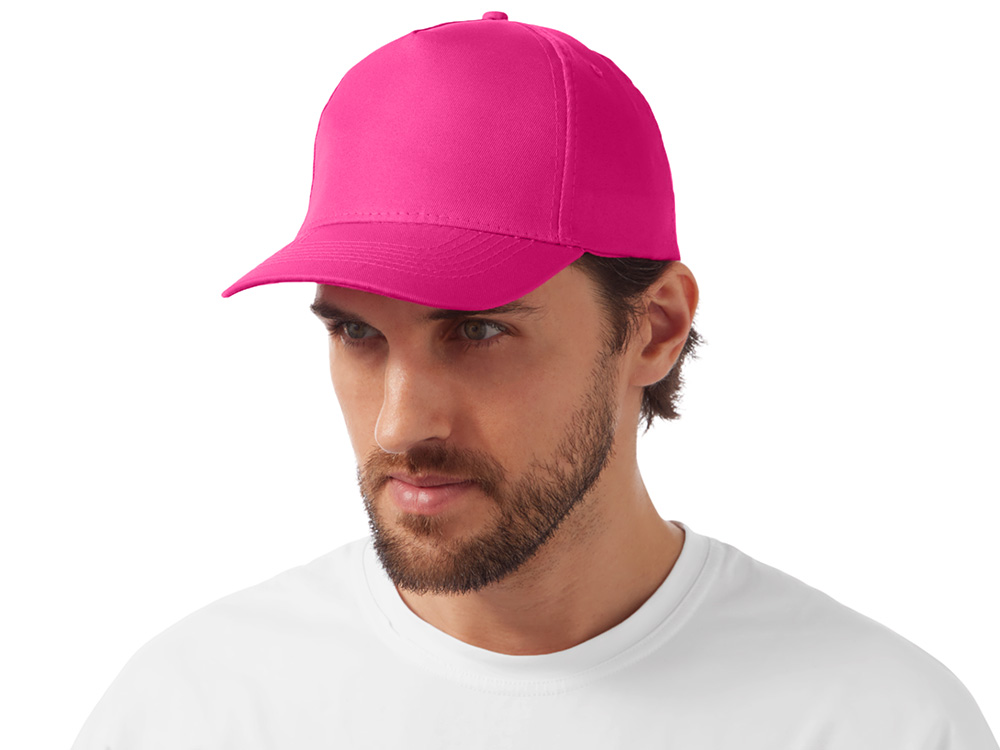 Бейсболка Poly 5-ти панельная 120гр, фуксия