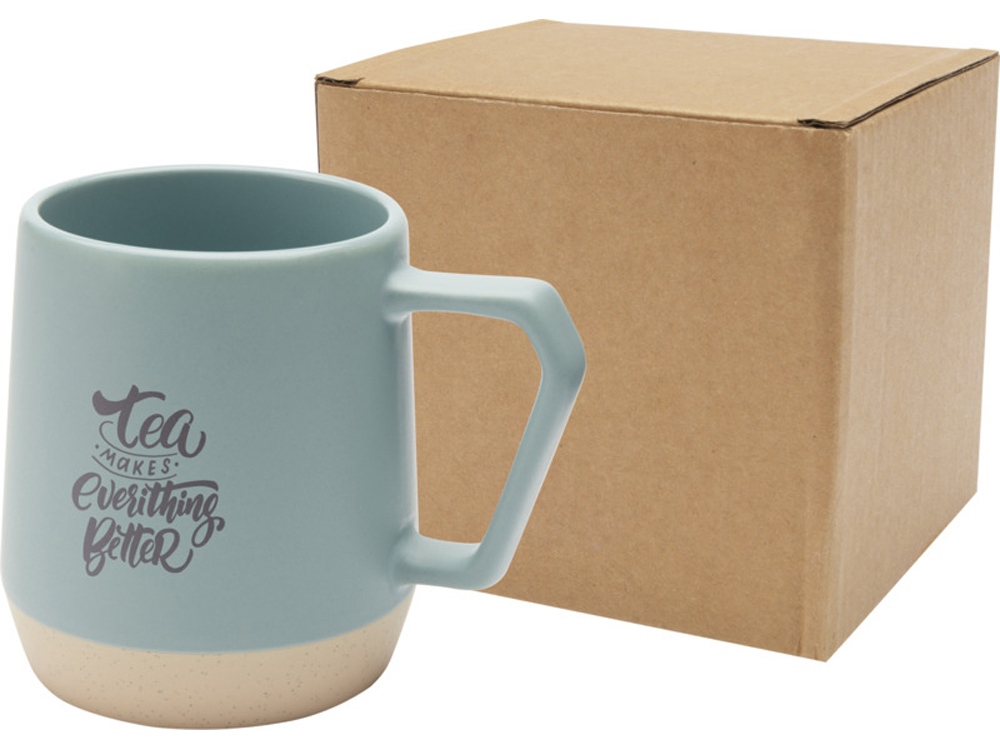 Dolce керамическая кружка объемом 300 мл с матовой отделкой, синий