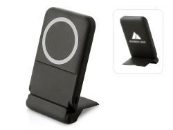 Беспроводной внешний аккумулятор с подсветкой лого и подставкой Magflash, 10000 мАч, 15 Вт, черный