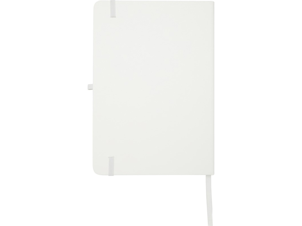 Teak блокнот А5 из переработан. материала в твердой обложке с линован. страницами - Белый