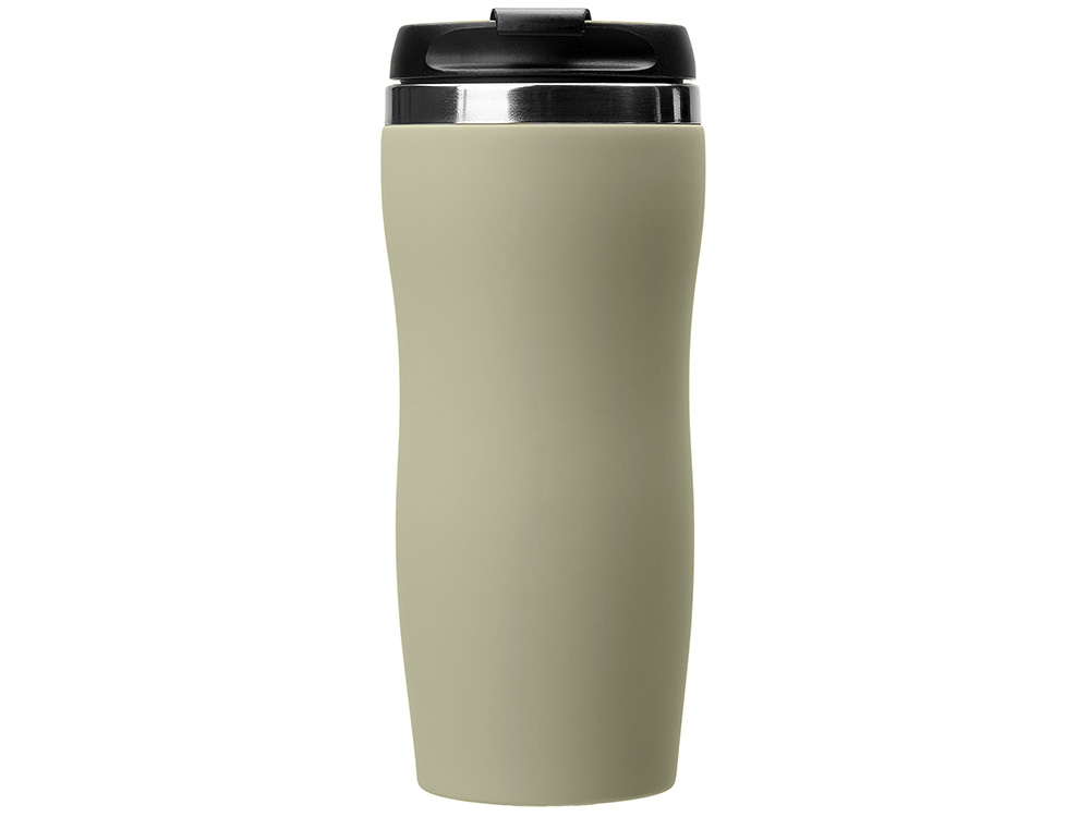 Термокружка Mony Steel 350 мл, soft touch, оливковый