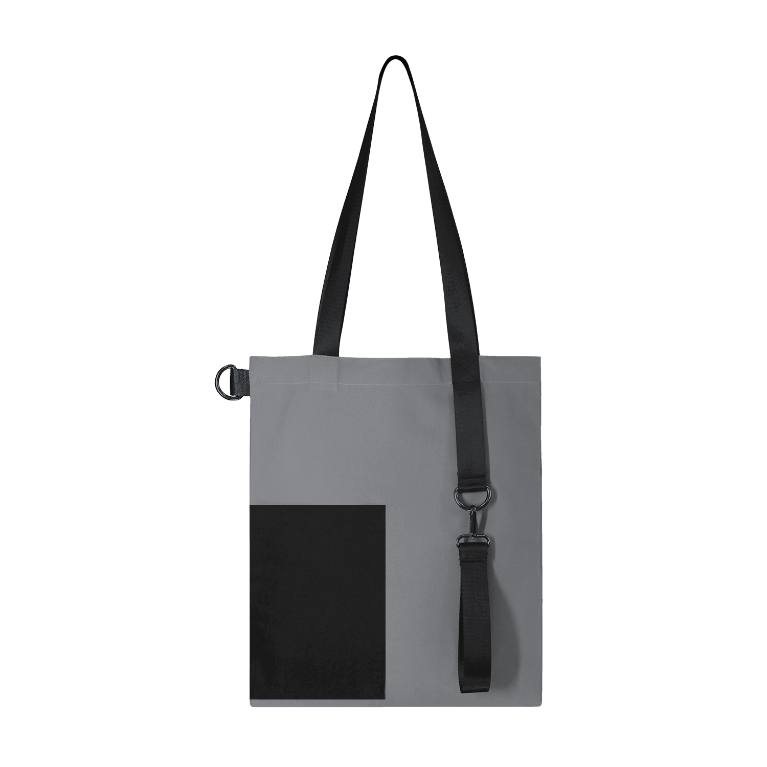 Шоппер Superbag Color (серый с чёрным)