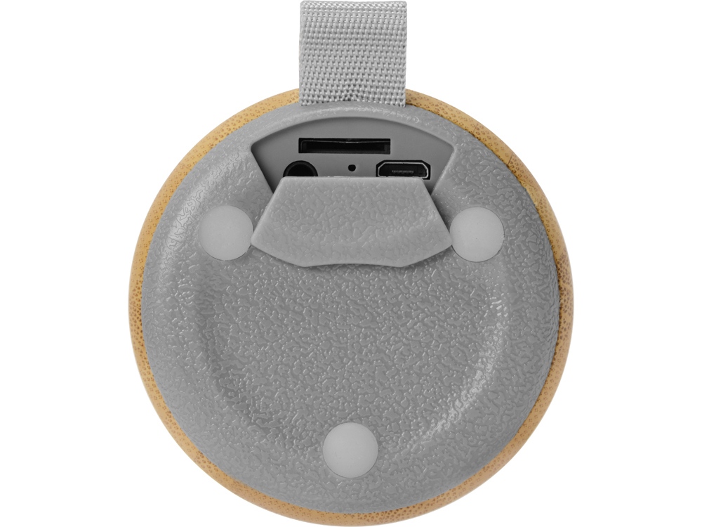 Портативная колонка из бамбука Bongo, натуральный (Р)