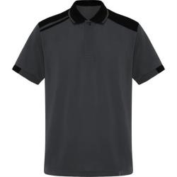 Футболка поло SAMURAI мужская, СВИНЦОВЫЙ/ЧЕРНЫЙ S