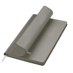 Ежедневник Латте софт-тач (Latte soft touch) недатированный, серый (без стикеров)