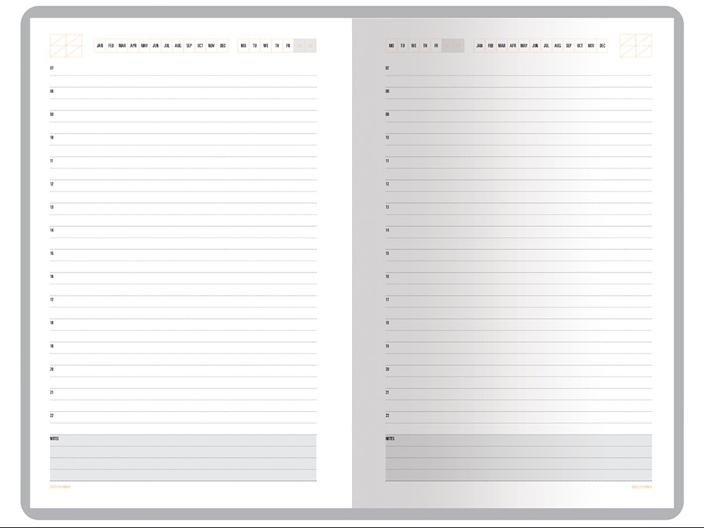 Ежедневник А5 недатированный Mercury, фиолетовый
