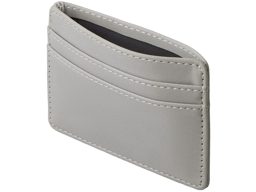 Картхолдер для двух карт и наличных денег с зажимом Crave, светло-серый