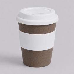 Стакан с силиконовой крышкой Café, белый Стакан с силиконовой крышкой Café, белый