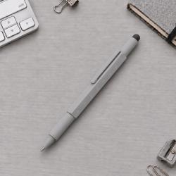 Ручка шариковая металлическая Tool, серый. Встроенный уровень, мини отвертка, стилус Ручка шариковая металлическая Tool, серый. Встроенный уровень, мини отвертка, стилус
