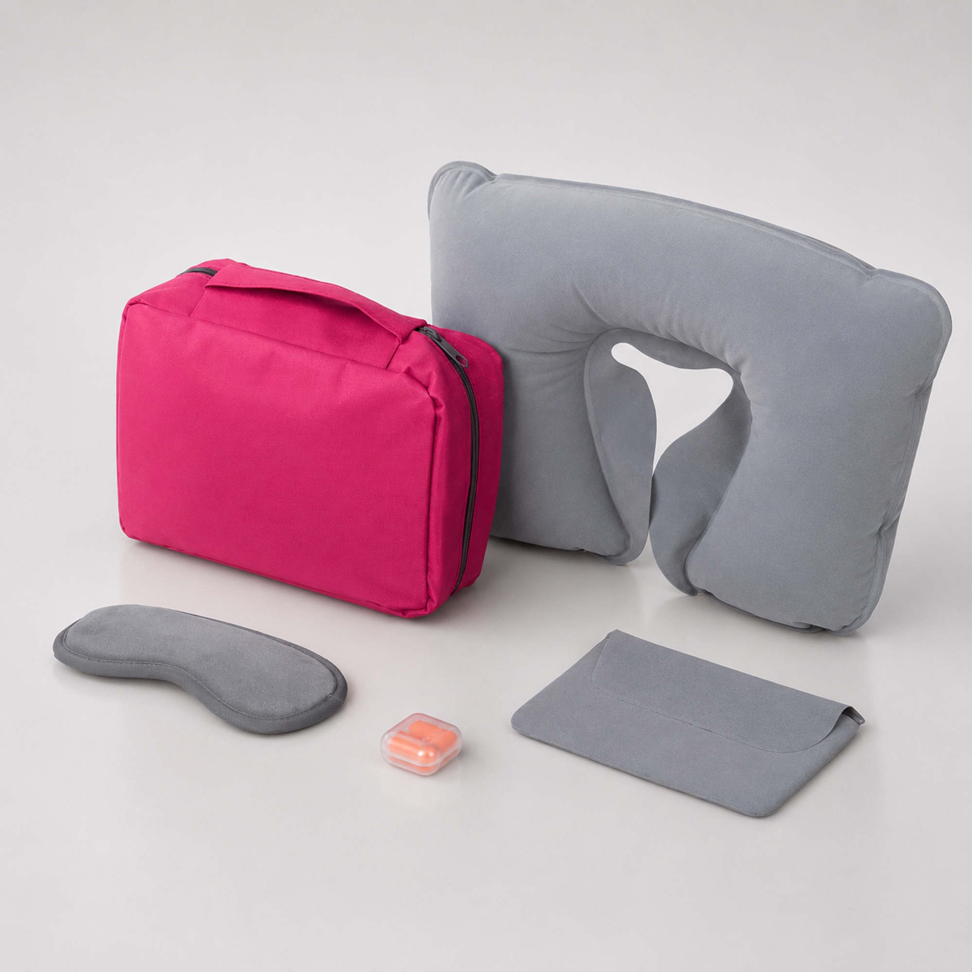 Набор для путешествий Comfy Flight, фуксия