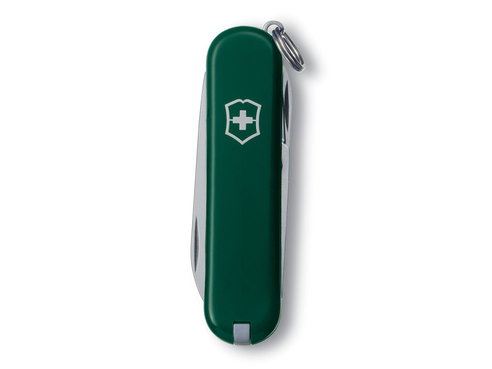 Нож-брелок VICTORINOX Classic SD, 58 мм, 7 функций, зелёный