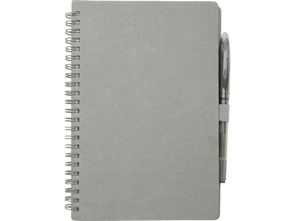 Slate многоразовый набор из блокнота в мягкой обложке и ручки - Серый