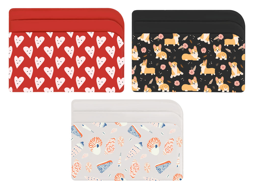 Картхолдер для 3-х карт с возможностью полноцветной УФ-печати, софт-тач Картхолдер для 3-х карт с возможностью полноцветной УФ-печати, софт-тач