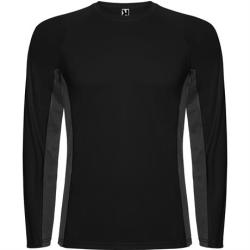 Спортивная футболка SHANGHAI L/S мужская, ЧЕРНЫЙ/ТЕМНЫЙ ГРАФИТ S