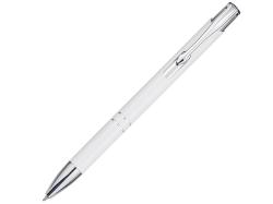 Шариковая ручка Moneta из переработанного алюминия (черные чернила) - Белый