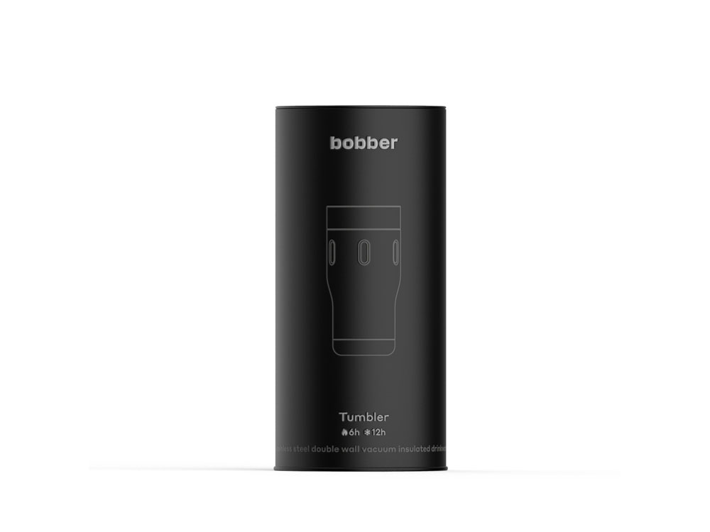 Термос питьевой, вакуумный, бытовой, тм bobber. Объем 0,35 литра. Артикул Tumbler-350 Black Coffee
