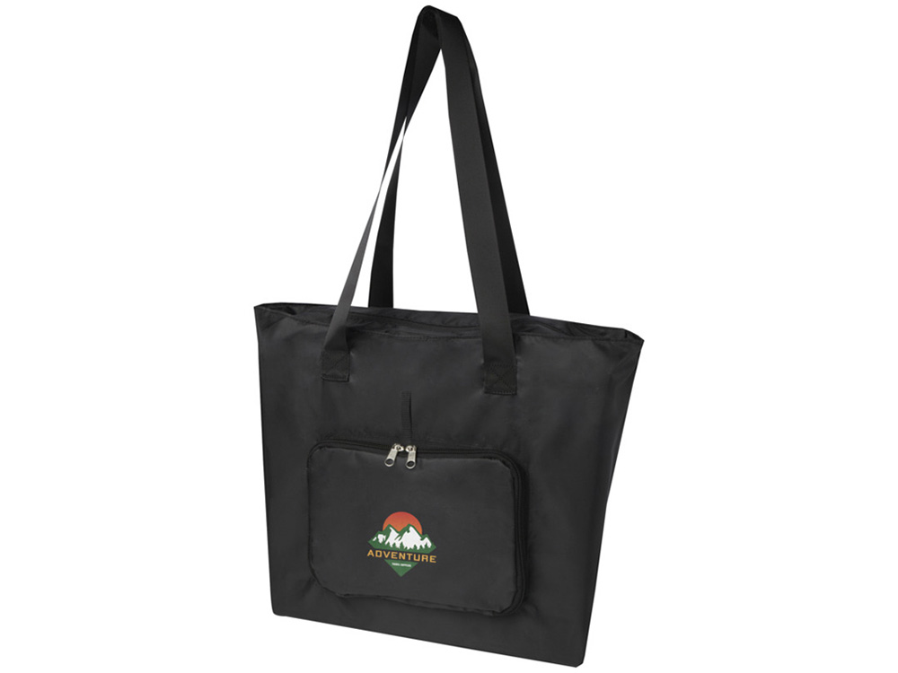 EcoFold Складная эко-сумка из RPET 16 л - сплошной черный