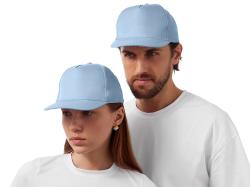 Бейсболка Poly 5-ти панельная 120гр, небесно-голубой Бейсболка Poly 5-ти панельная 120гр, небесно-голубой