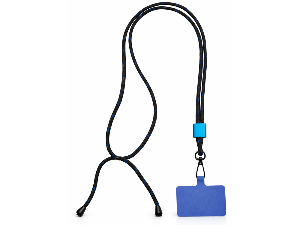 Ремешок на шею для телефона Риксо, синий/черный