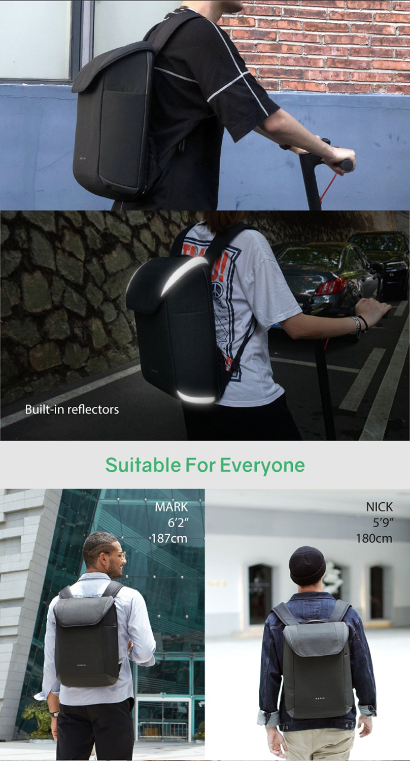 Рюкзак KORIN ClickPack X 45х32х15,5 см, с клапаном, черный