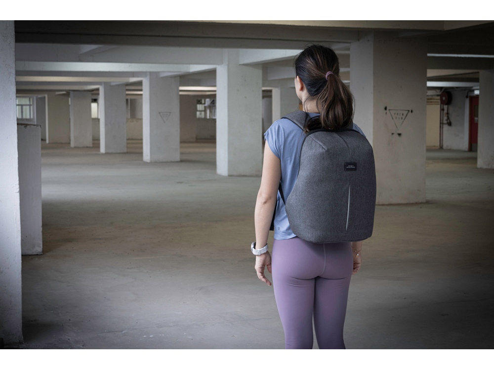 Рюкзак с защитой от краж Phantom Mini, серый