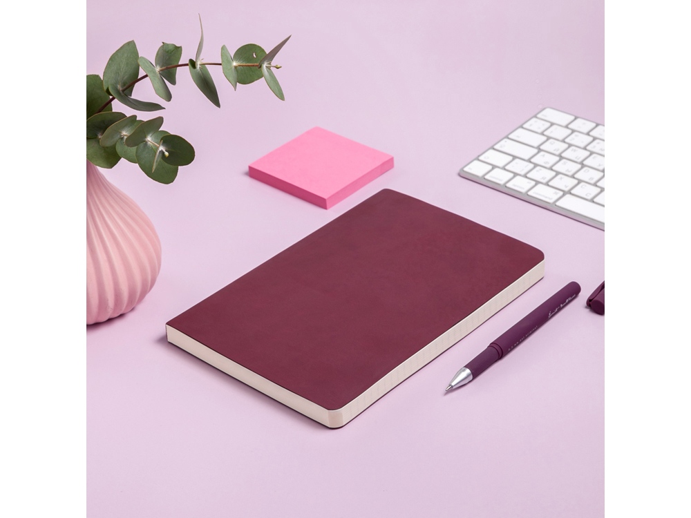 Ежедневник А5 недатированный Megapolis Flex, бордовый