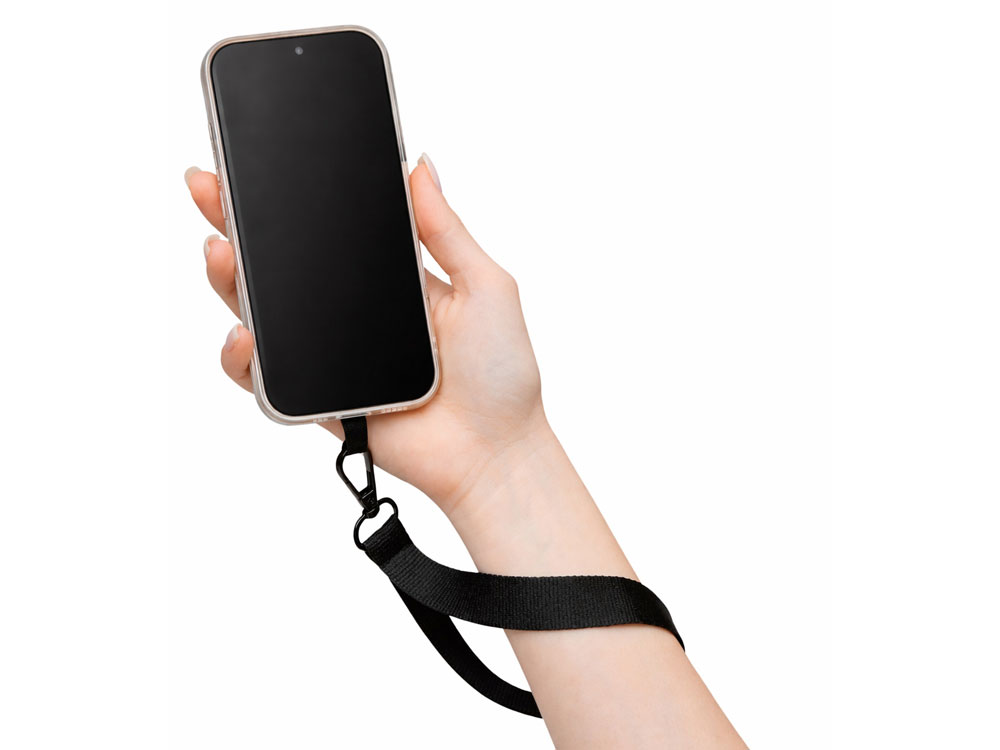 Ремешок на руку для телефона Рист, черный